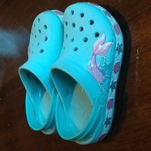 CROCS JUNIOR GRILS AQUA MERMAID 🧜🏻‍♀️ SIZE J2